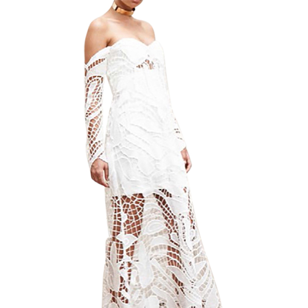 thurley white lace dress