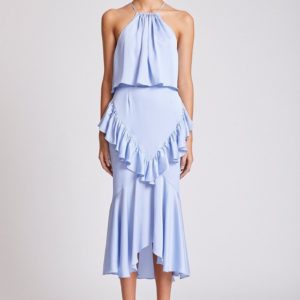 Shona Joy - Calypso Cross Frill Midi Dress