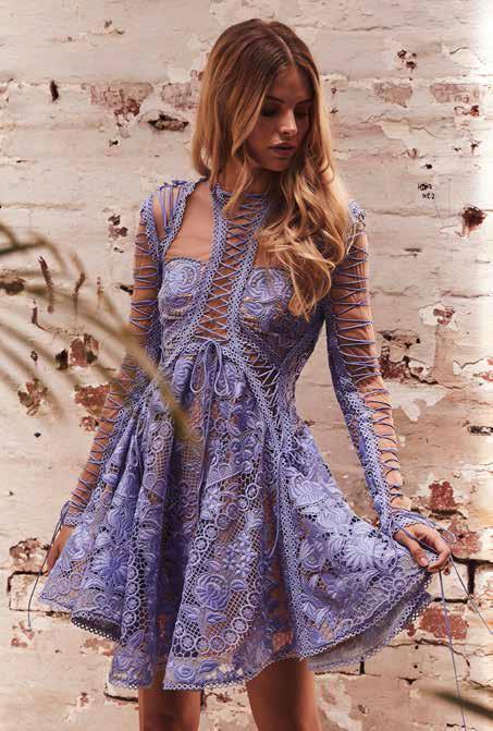 Thurley - Bluebell Lace Mini Dress | All The Dresses