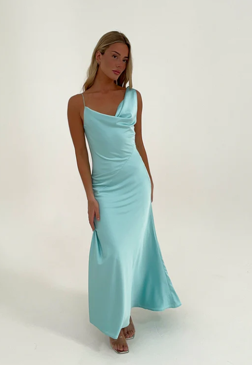 HNTR The Label Bianka Gown Aqua