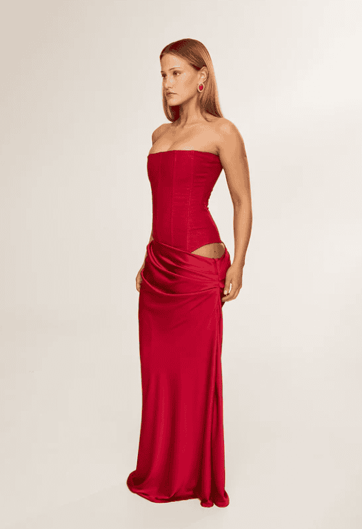 HNTR The Label Huxley Gown - Wine - Image 4