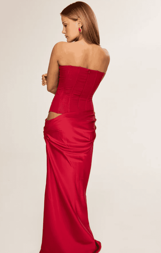 HNTR The Label Huxley Gown - Wine - Image 2