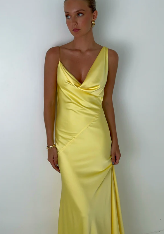 HNTR The Label Bianka Gown - Lemon