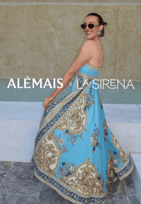 Alèmais x La. Sirena Cassie Exclusive Midi Dress - Image 4