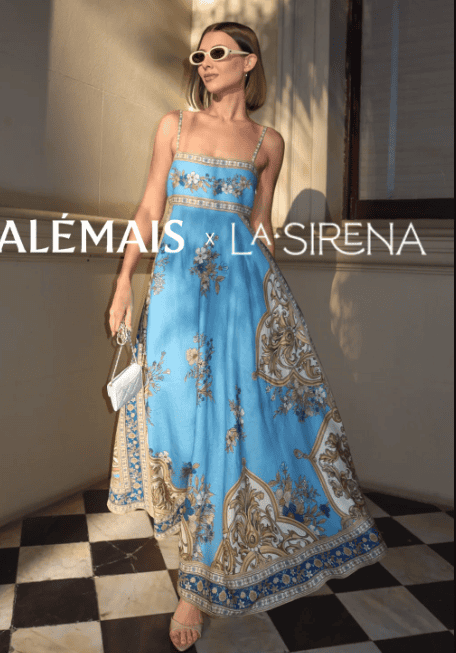 Alèmais x La. Sirena Cassie Exclusive Midi Dress - Image 2