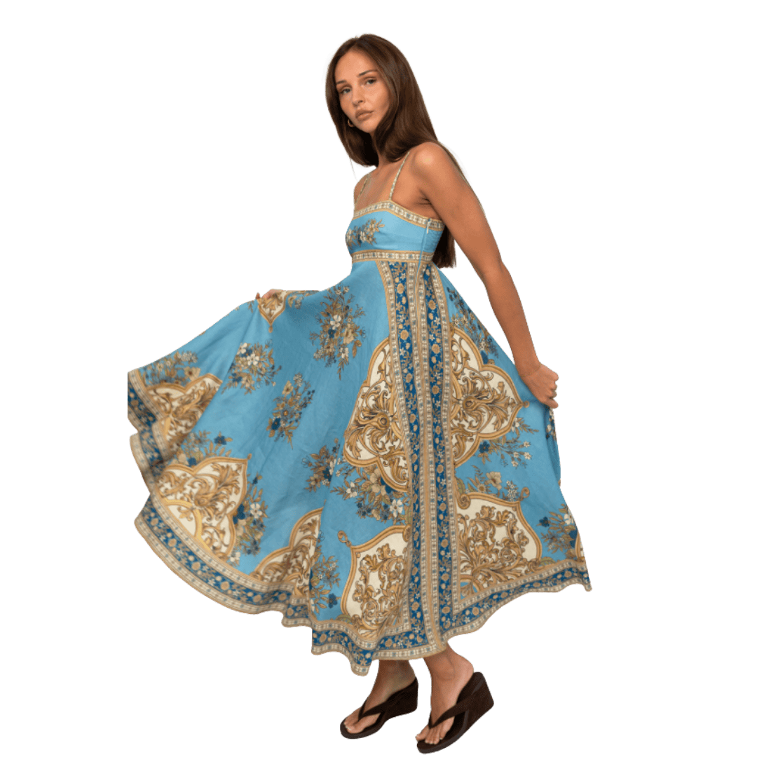 Alèmais x La. Sirena Cassie Exclusive Midi Dress