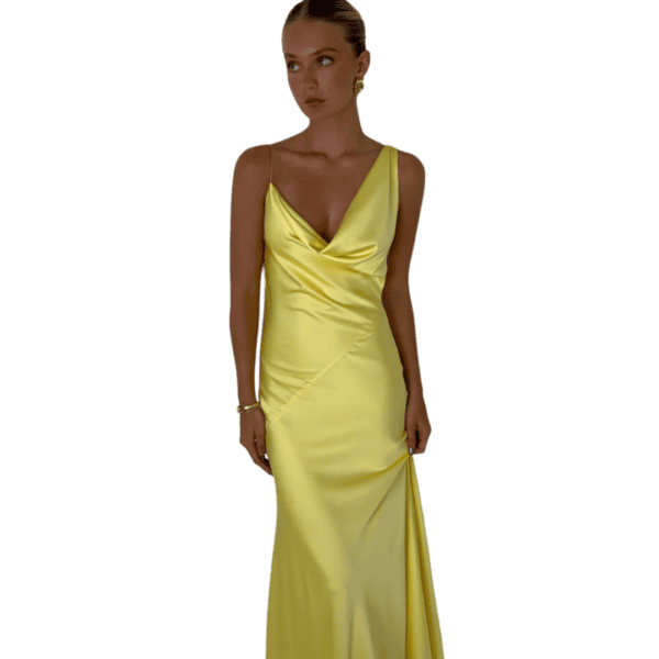 HNTR The Label - Bianka Gown - Lemon