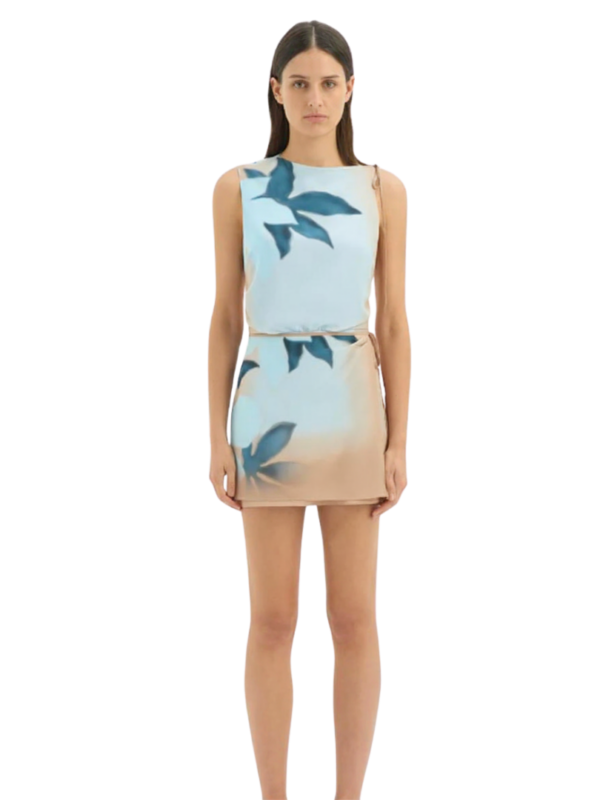 SIR. The Label Serene Mini Dress - Blue Floral