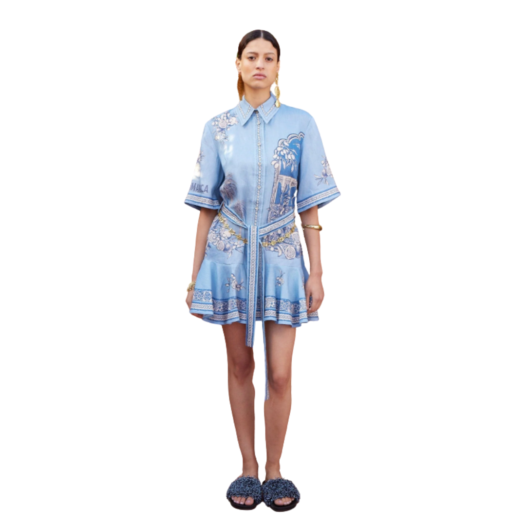 Alèmais Villa Romantica Mini Dress